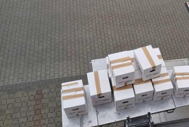 Behördenumzug in Horka mit einem Möbellift